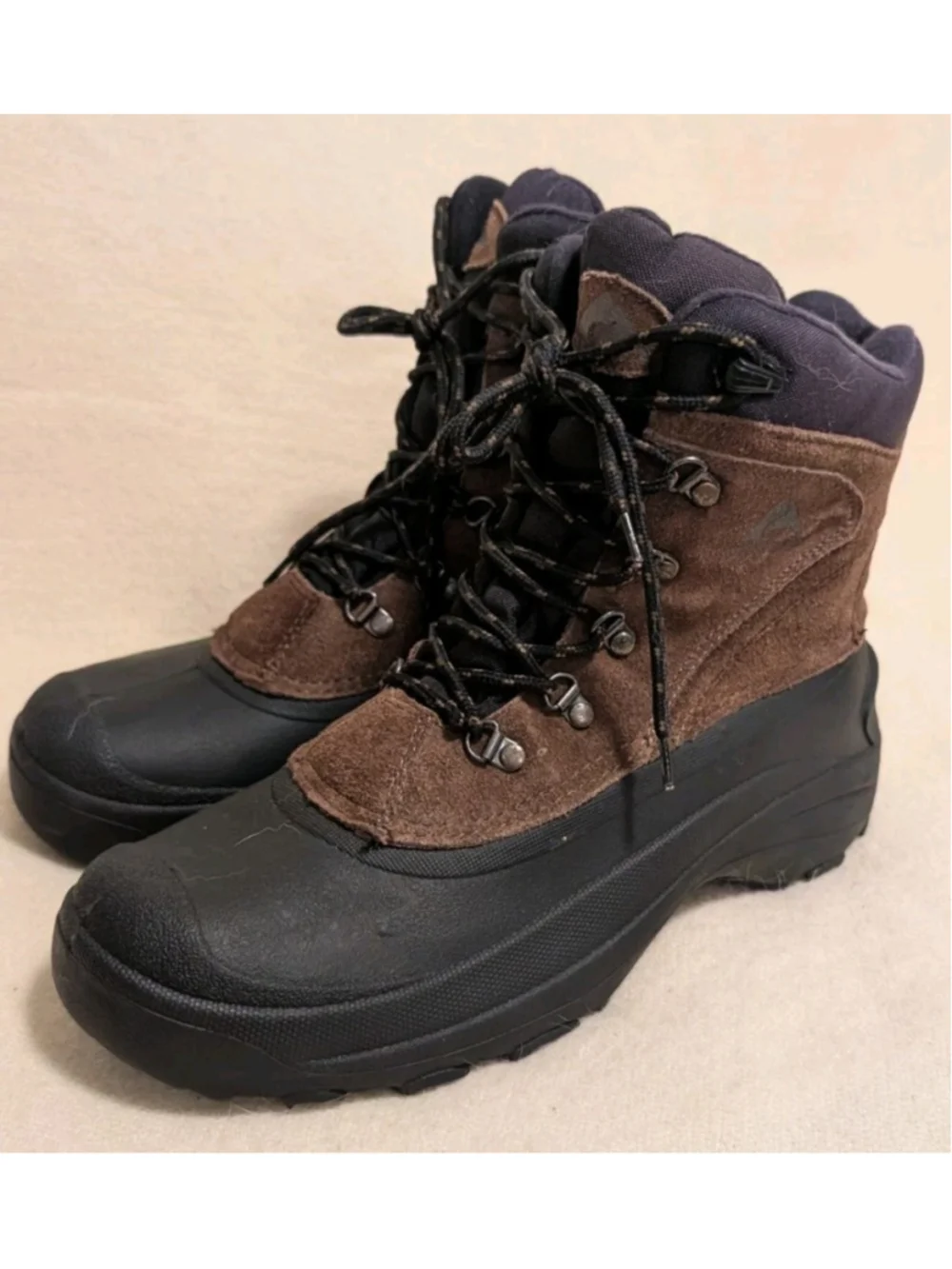 Ozark Trail Thinsulate Winter Pac Boots US Men's Size 11 Black Brown F127